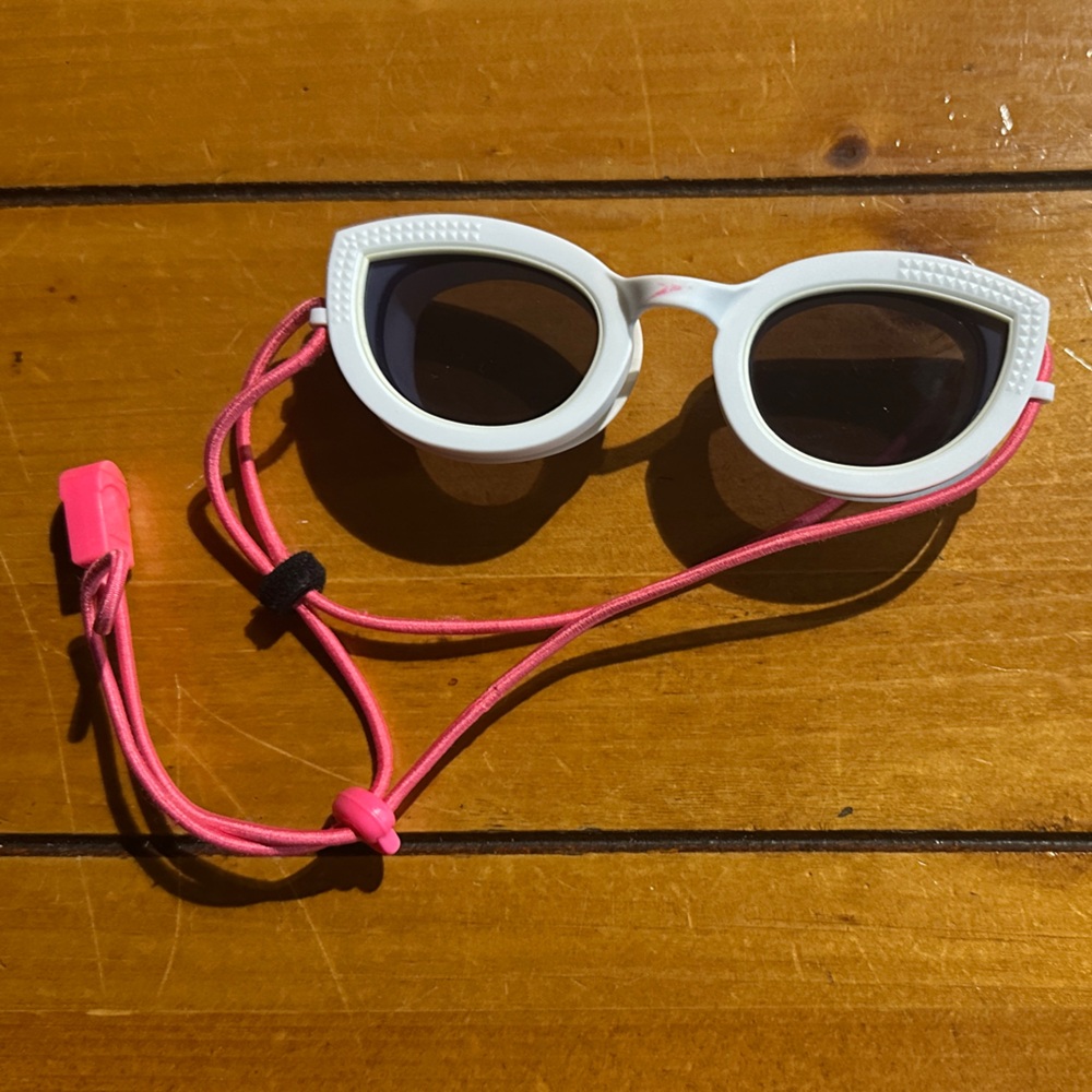 White Goggles with Pink Strap